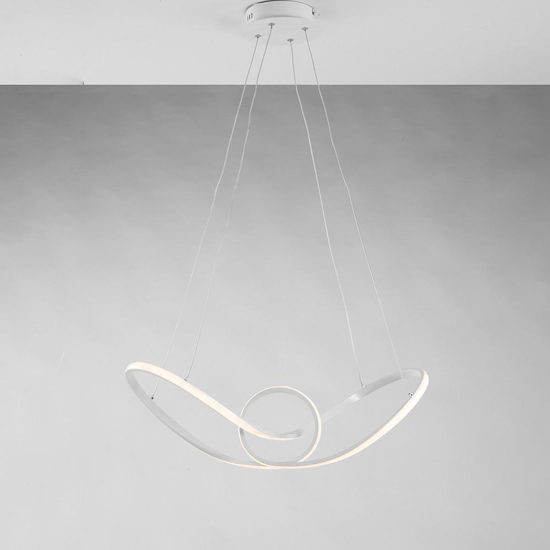 Lampadario per camera da letto led 45w 4500k fiocco bianco