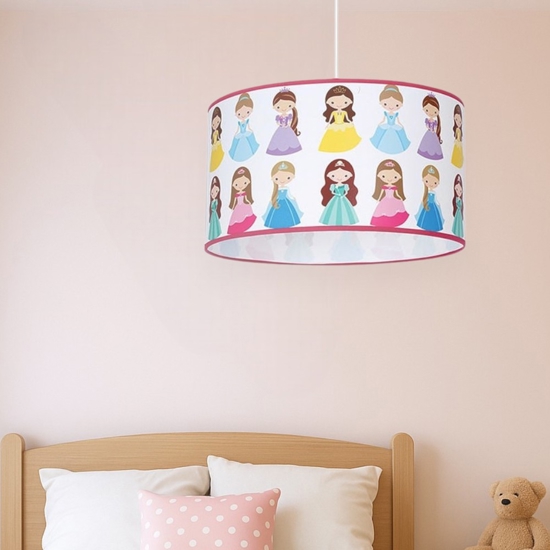 Lampadario principesse per la camera da letto bambina