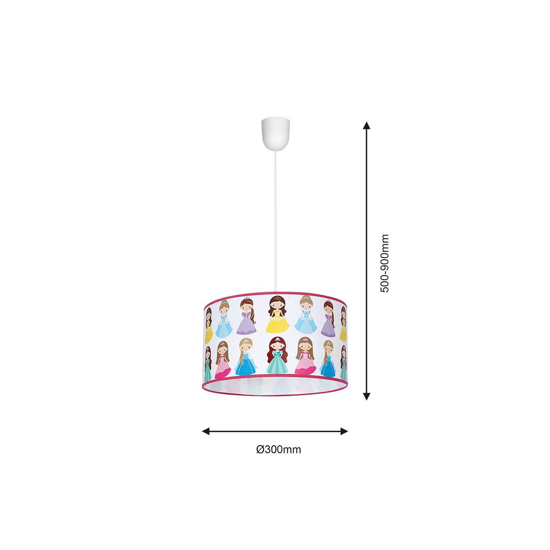 Lampadario principesse per la camera da letto bambina