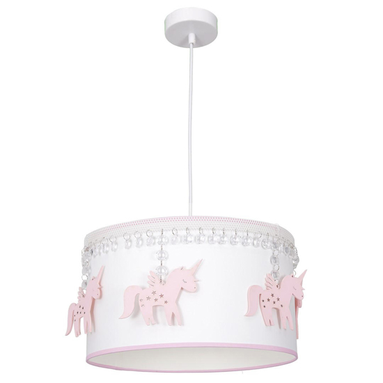 Lampadario unicorno rosa camera da letto bambina