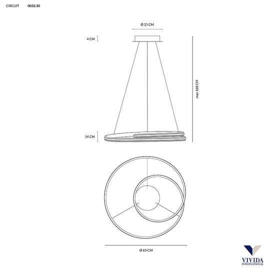 Lampadario spirale sabbia per camera da letto led 40w cct dimmerabile circuit vivida