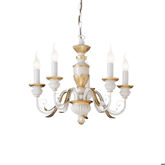 Ideal lux firenze sp5 lampadario cinque luci classico per camera da letto