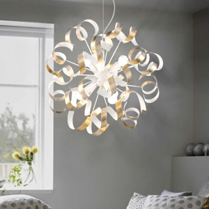 Vortex sp6 ideal lux lampadario vortice oro stanza da letto