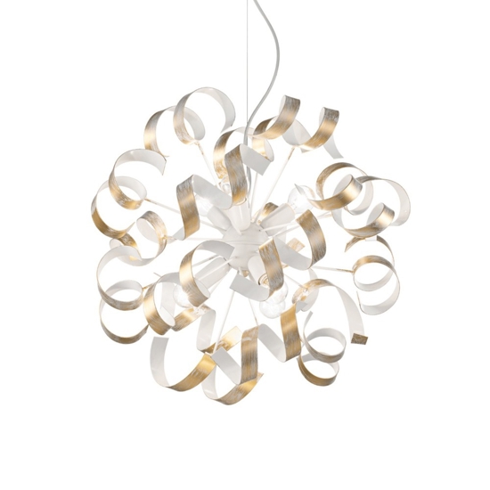 Vortex sp6 ideal lux lampadario vortice oro stanza da letto