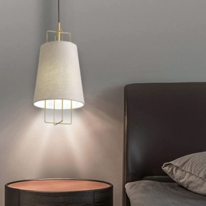 Miloox pyra lampadario in tessuto camera da letto