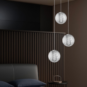 Ideal lux diamond sp3 lampadario per camera da letto 3 luci led fp