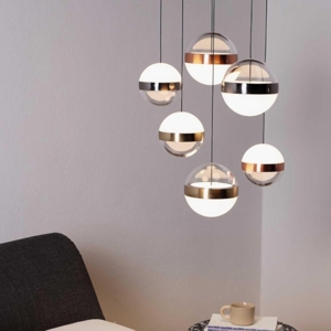 Ideal lux galaxy sp6 lampadario pendenti a sfera per camera da letto
