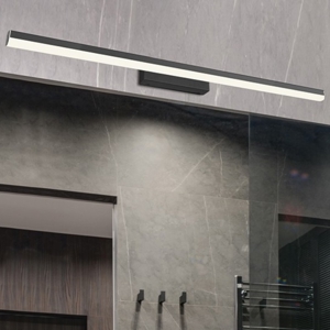 Applique nero per specchio da bagno orientabile led 3000k 19w