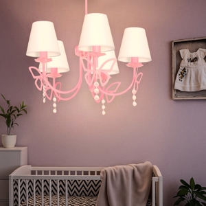 Lampadario rosa per camera da letto bambina