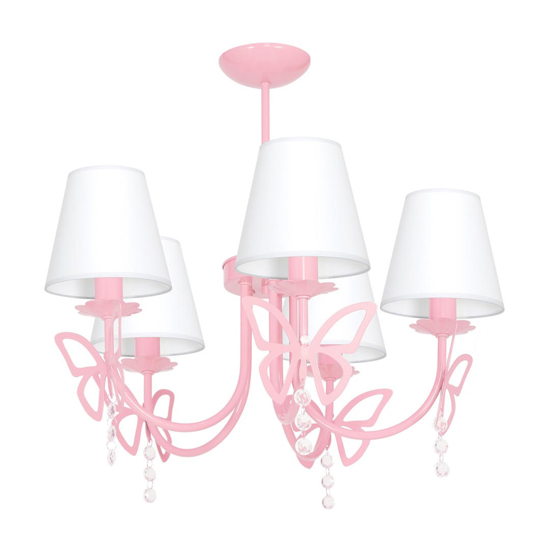 Lampadario rosa per camera da letto bambina