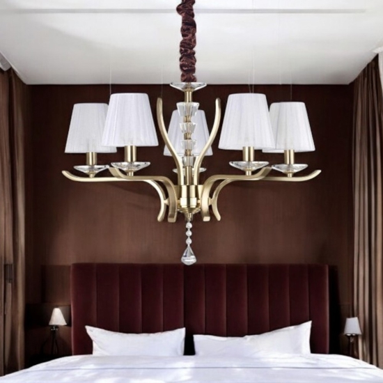 Pegaso sp5 ideal lux lapadario dorato ottone