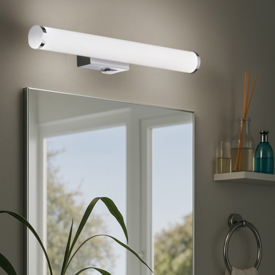 Applique da bagno moderno led 4w 3000k cromo