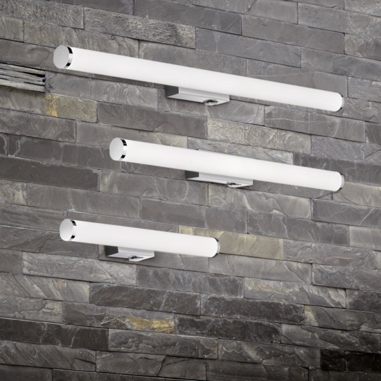 Applique da bagno moderno led 4w 3000k cromo