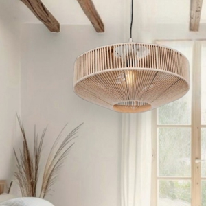 Lampadario per camera da letto cotone beige