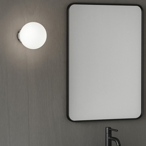 Perenz applique grape cromo da bagno sfera vetro moderna