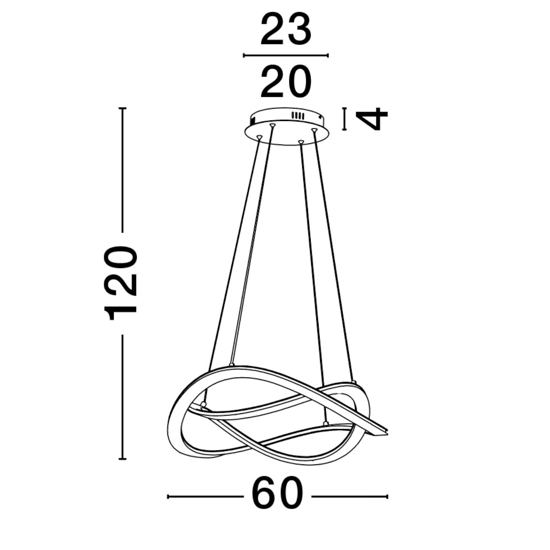 Lampadario camera da letto led 3000k