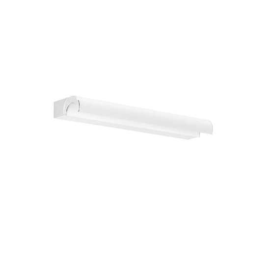 Applique da bagno 3000k ip44 linea light halfpipe 2 bianca orientabile