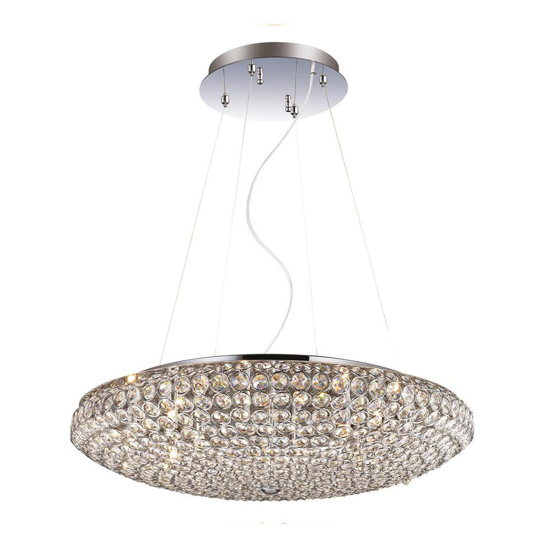 Ideal lux king sp7 lampadario di cristallo per stanza da letto