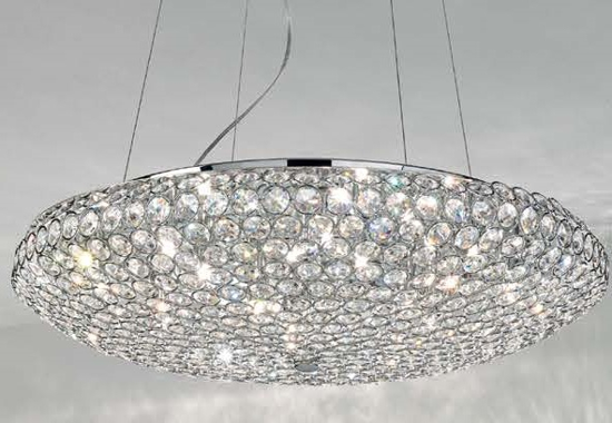 Ideal lux king sp7 lampadario di cristallo per stanza da letto