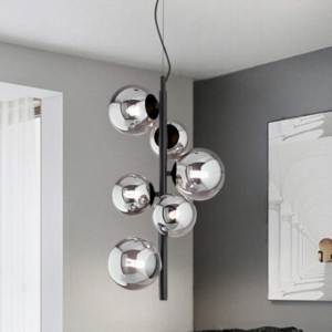 Ideal lux perlage sp6 lampadario stanza da letto fume'