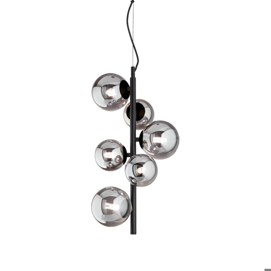 Ideal lux perlage sp6 lampadario stanza da letto fume'