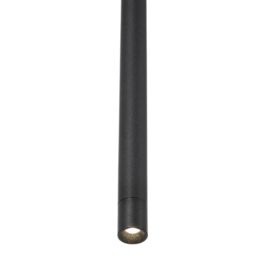 Lampada a sospensione pendente led 5w 3000k cilindro nero