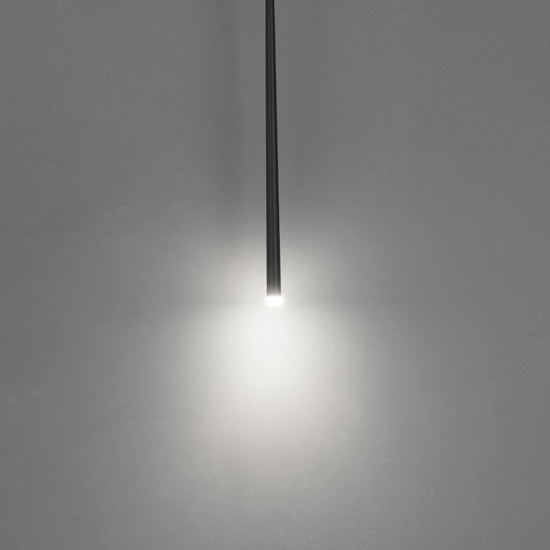 Lampada nero a sospensione led per comodino 3w 3000k
