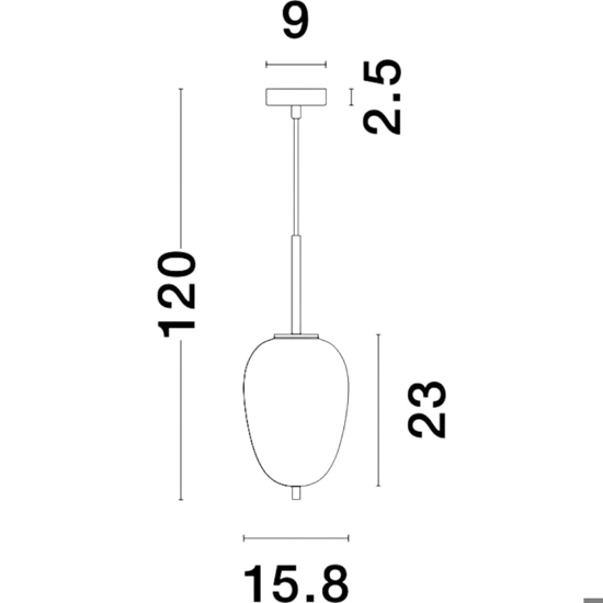 Lampada a sospensione oro sfera vetro bianco per camera da letto