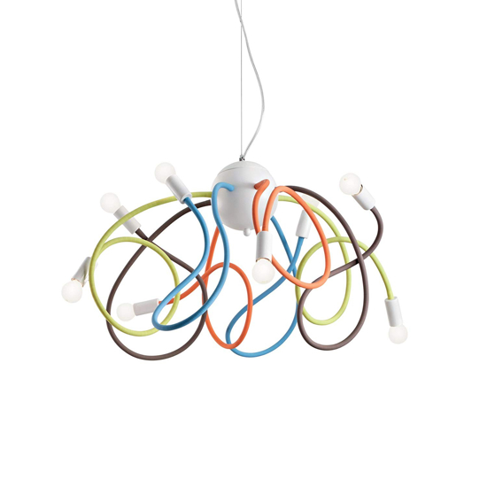 Multiflex sp8 lampadario colorato per cameretta ideal lux