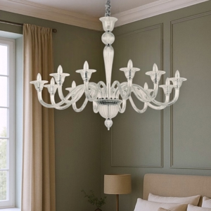 Brigitta sp12 lampadario stanza da letto classico cristallo trasparente 12 luci