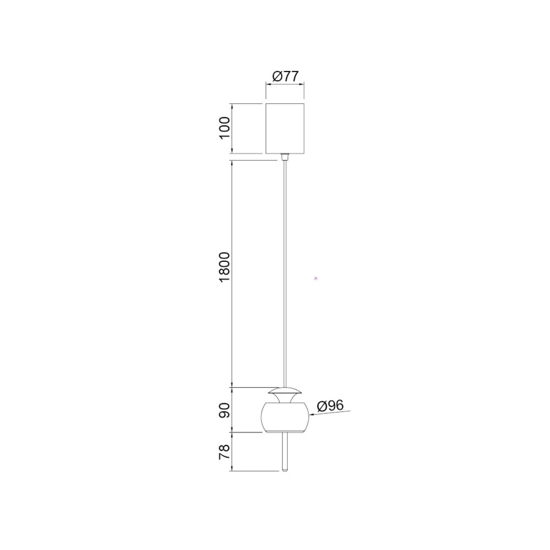 Lampada led 12w 3000k pendente colore caffe a sospensione