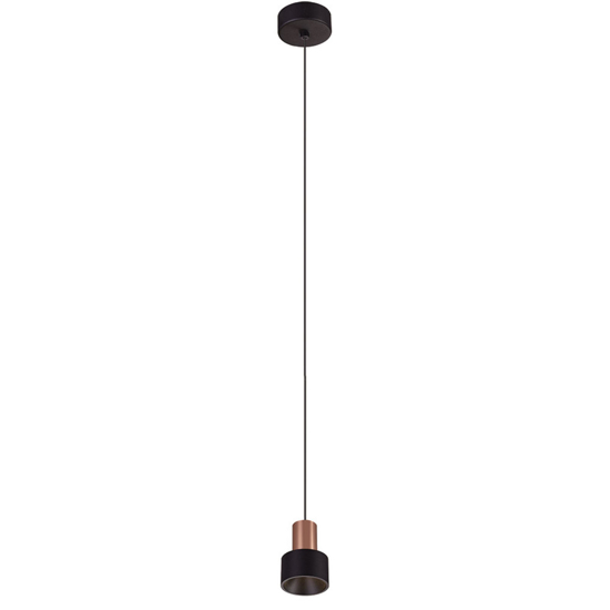 Lampada a sospensione led 5w 3000k nero oro 