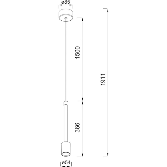 Lampada a sospensione marrone cammello led 7w 3000k moderna
