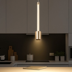 Lampada a sospensione oro design moderna pendente led