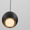 Lampadario a sospensione nera tonda moderna per bagno led 13w 3000k