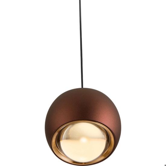 Lampada a sospensione design colore caffe moderna