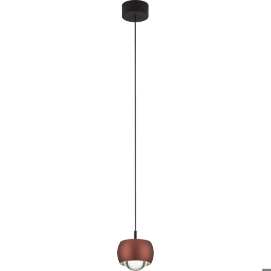 Lampada a sospensione design colore caffe moderna