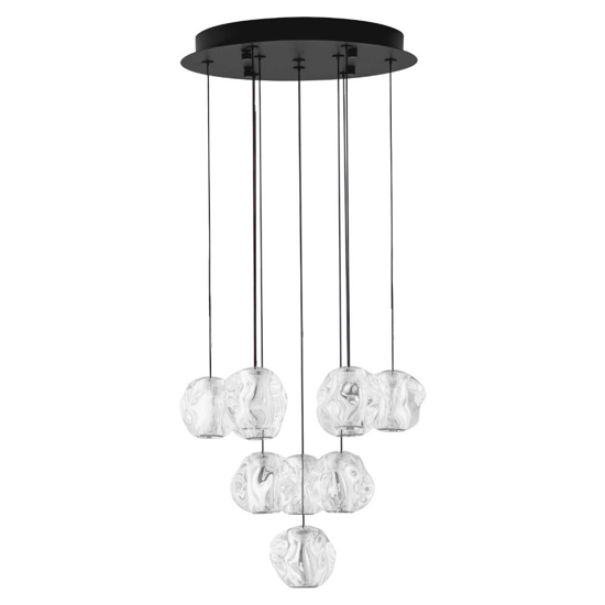 Lampadario grappolo sfere per camera da letto