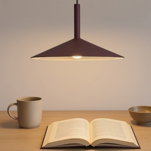 Lampada saliscendi colore caffe marrone sospensione 9w 3000k
