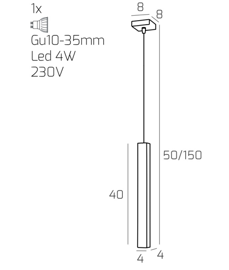 Lampada a sospensione pendente per isola antracite top light