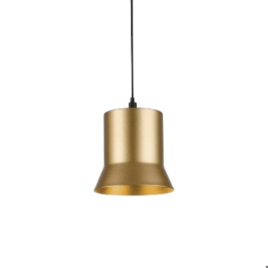 Lampada dorata a sospensione per isola penisola led 6w 3000k fp