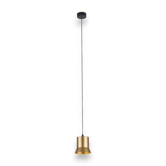 Lampada dorata a sospensione per isola penisola led 6w 3000k fp
