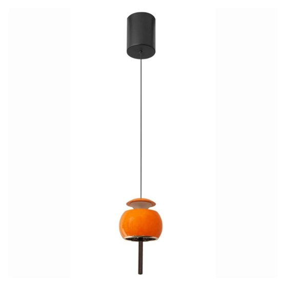 Lampada a sospensione arancione moderna led 12w 3000k