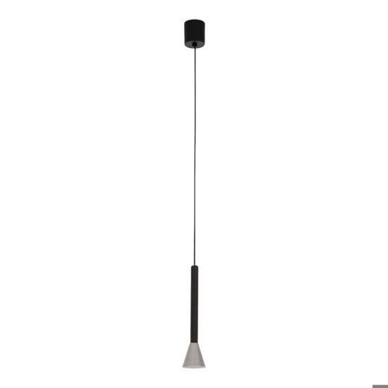 Lampada a sospensione moderna grigio per isola led 6w 3000k fp