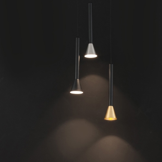 Lampada a sospensione moderna grigio per isola led 6w 3000k fp