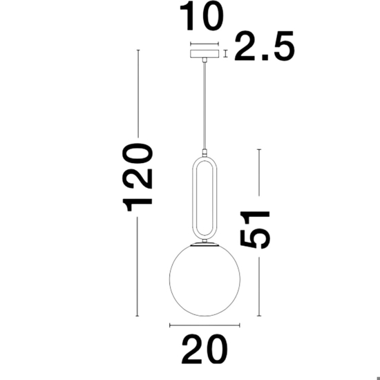 Lampada a sospensione per comodino moderna nero
