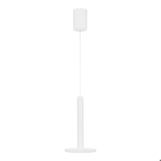 Lampada bianca a sospensione led disco piatto