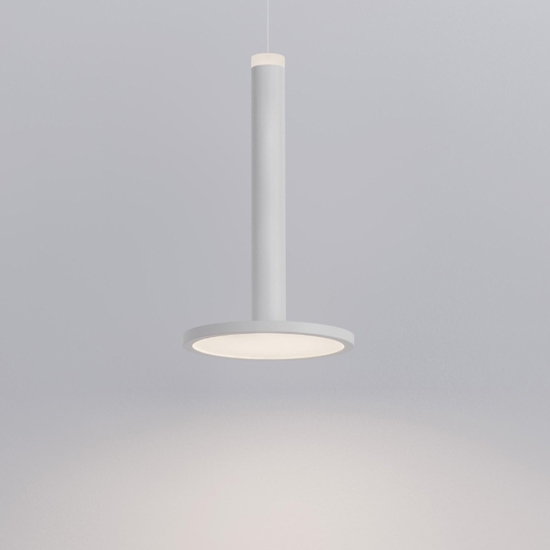 Lampada bianca a sospensione led disco piatto