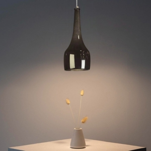 Visualizza i dettagli per Lampada a sospensione per isola ceramica nero lucido Lampada a sospensione per isola ceramica nero lucido