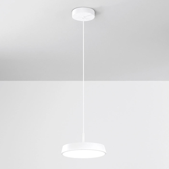 Isyluce lampada a sospensione urban bianca led 18w 3000k 4000k dimmerabile